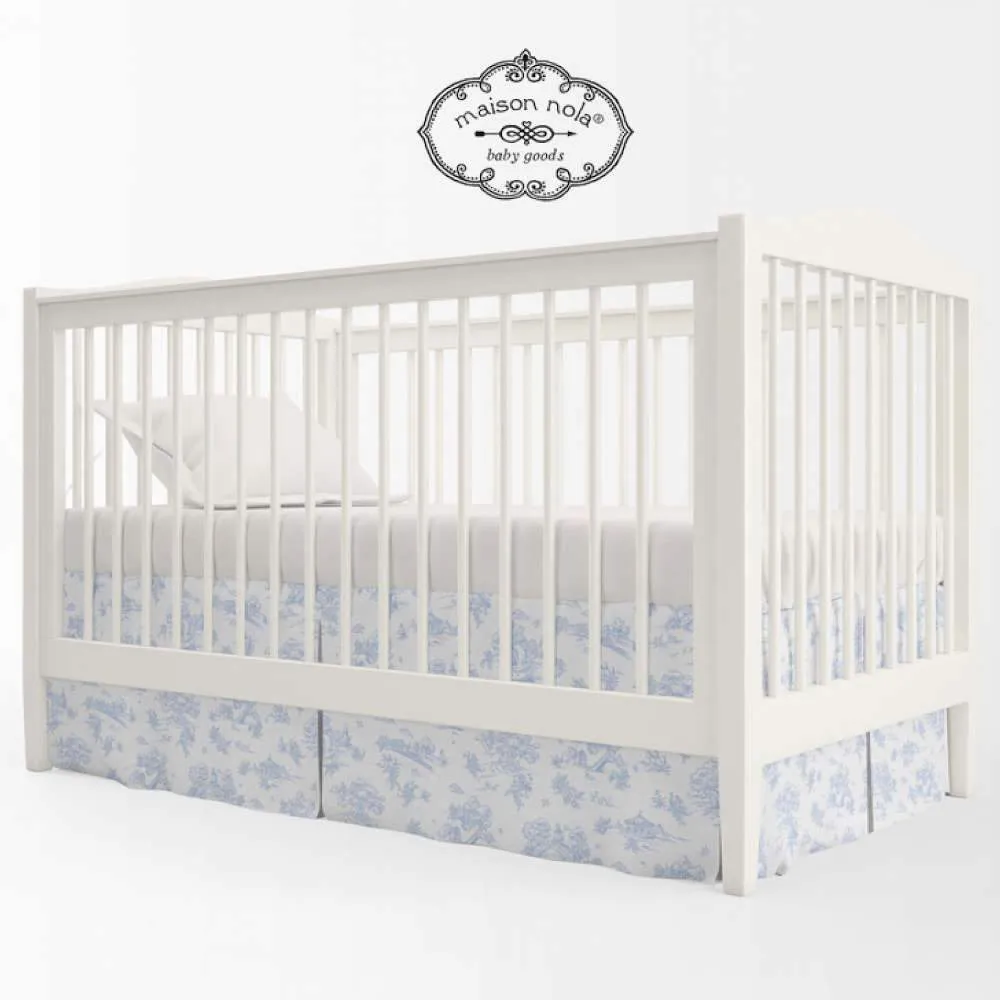 Maison Nola Storyland Toile Crib Skirt
