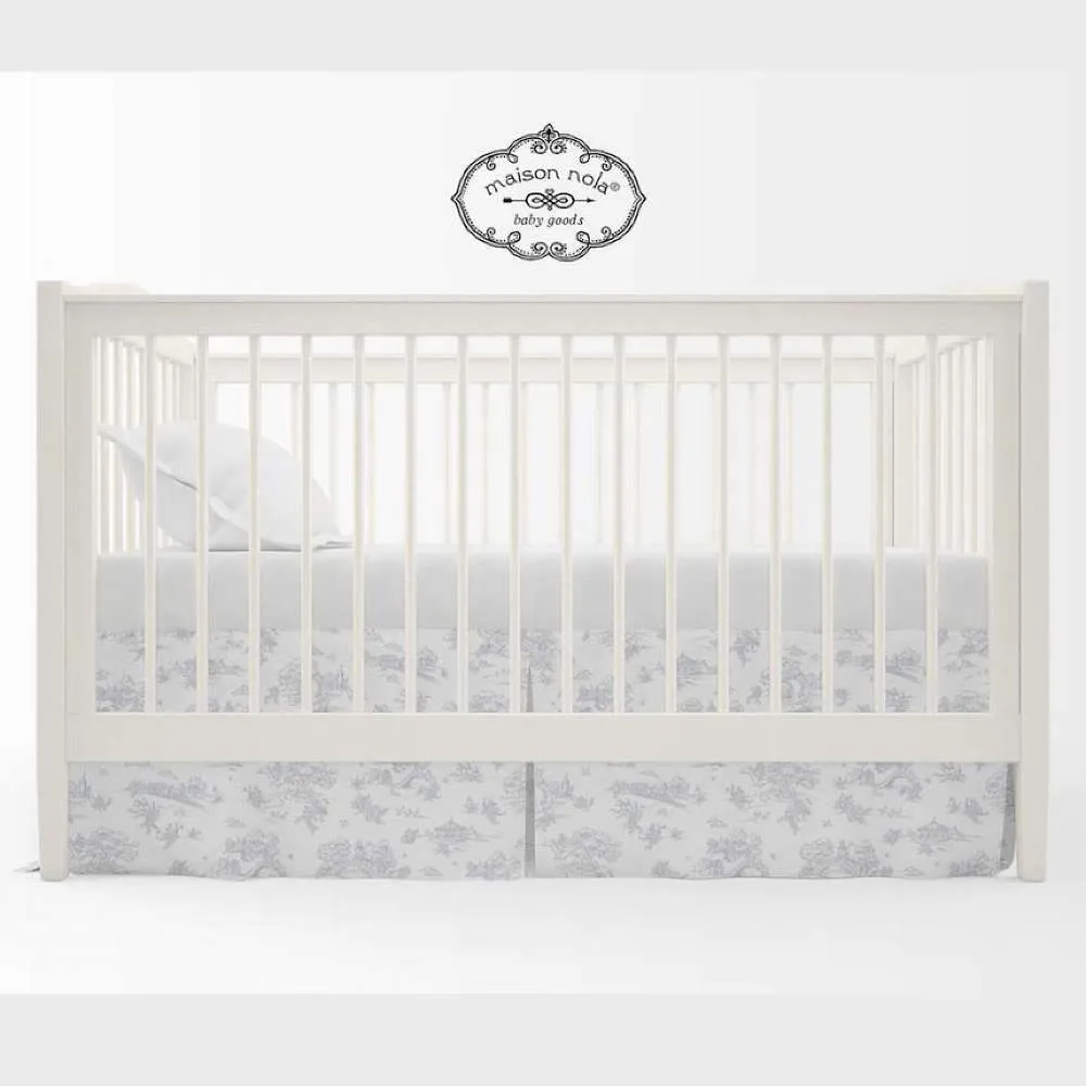 Maison Nola Storyland Toile Crib Skirt