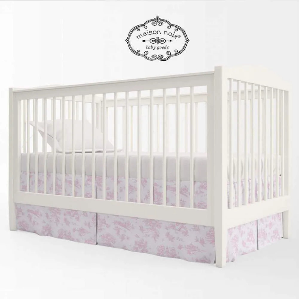 Maison Nola Storyland Toile Crib Skirt