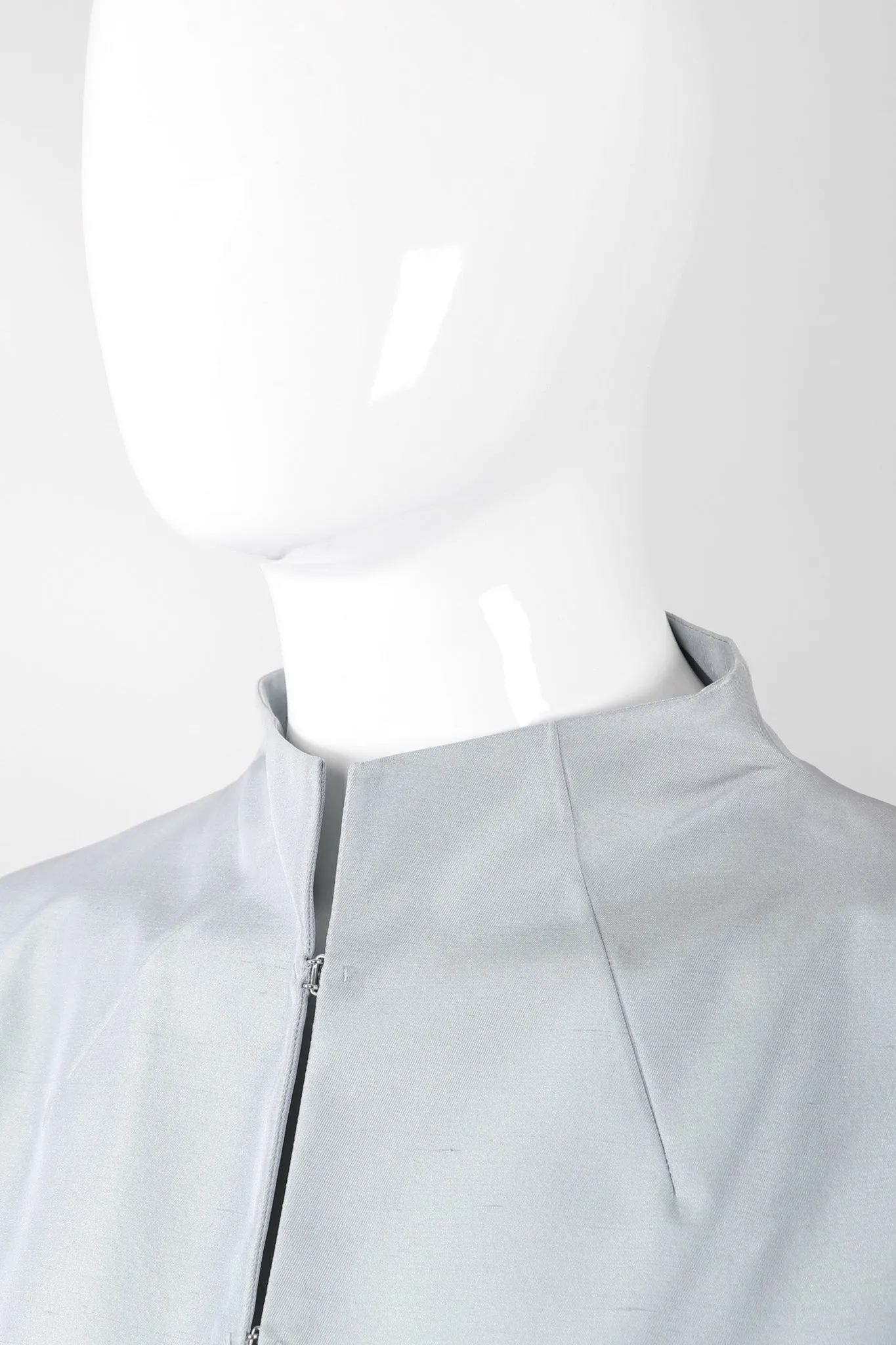 Mandarin Collar Crop Top