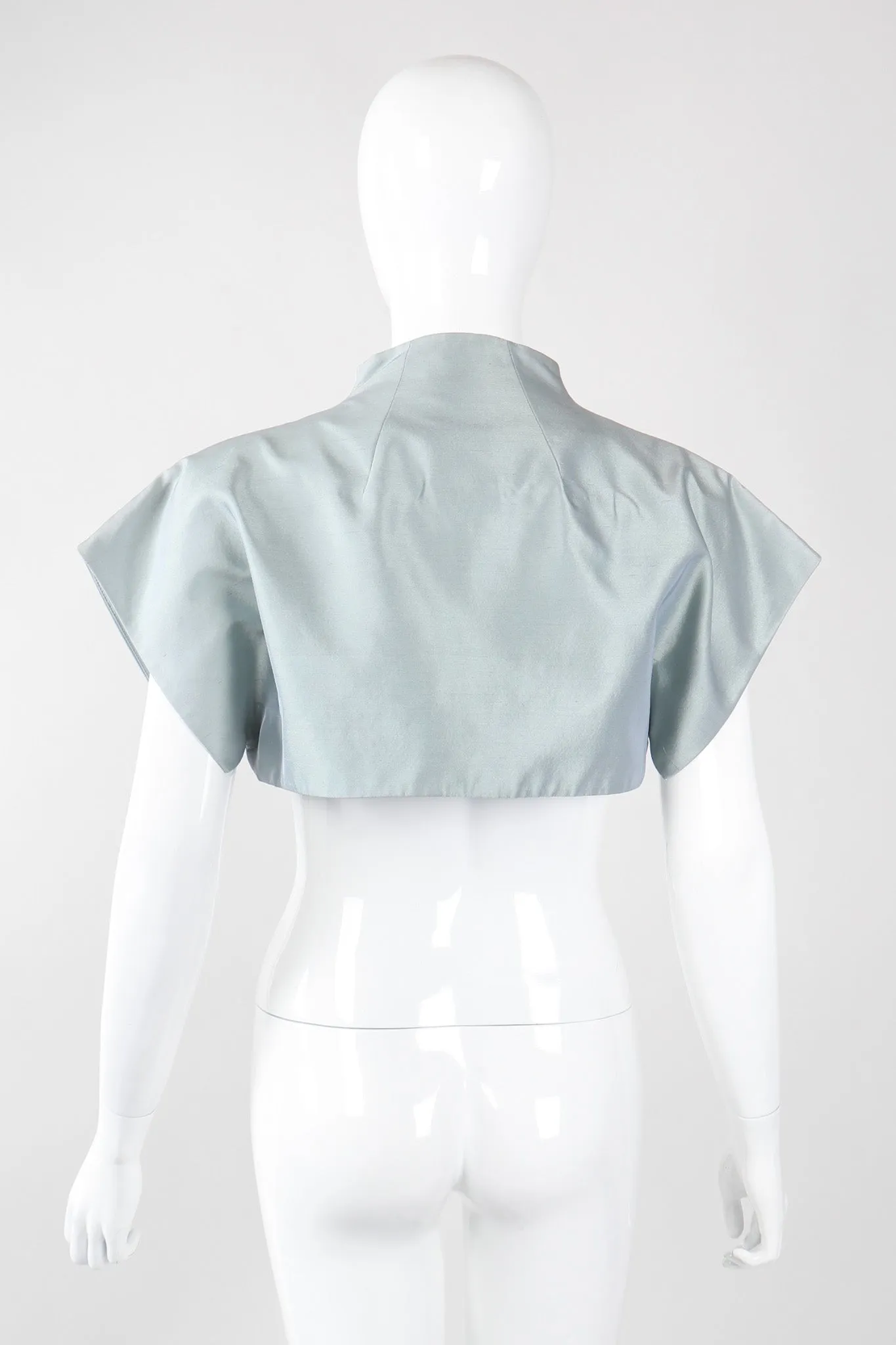 Mandarin Collar Crop Top