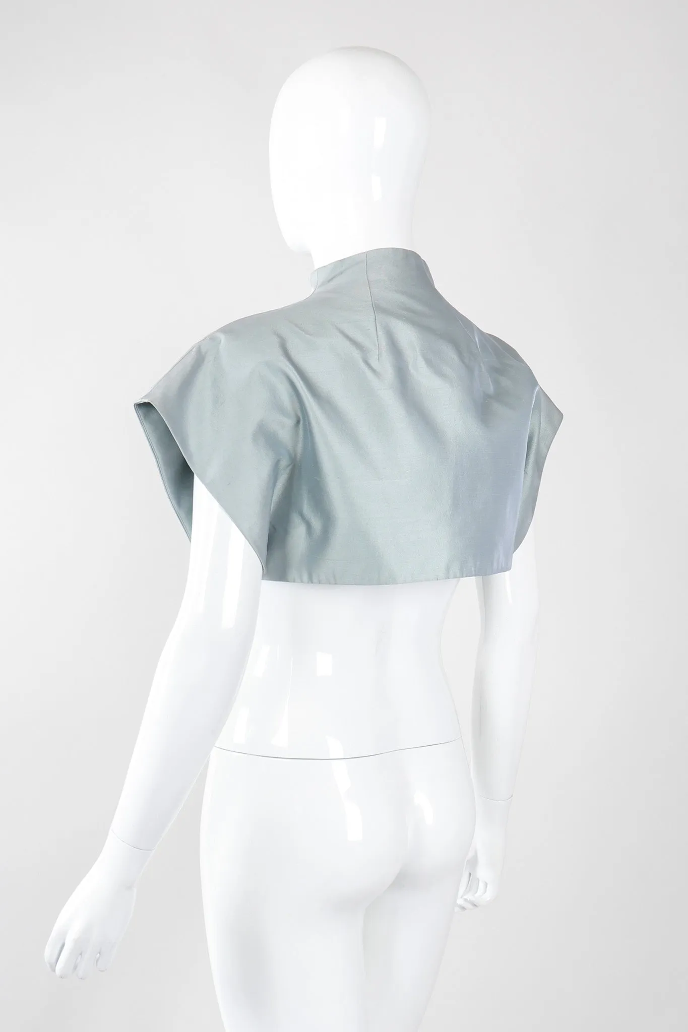 Mandarin Collar Crop Top
