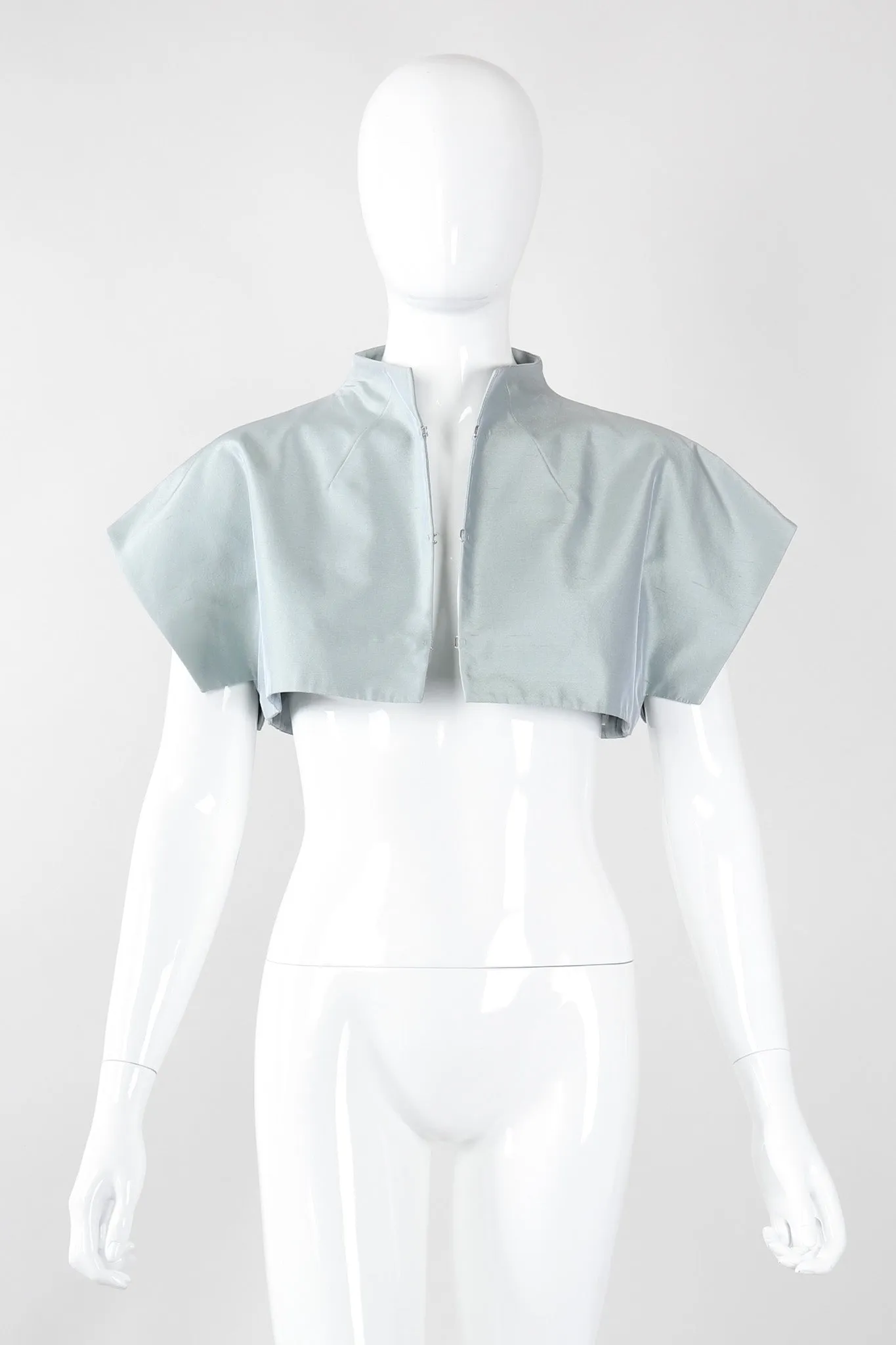Mandarin Collar Crop Top