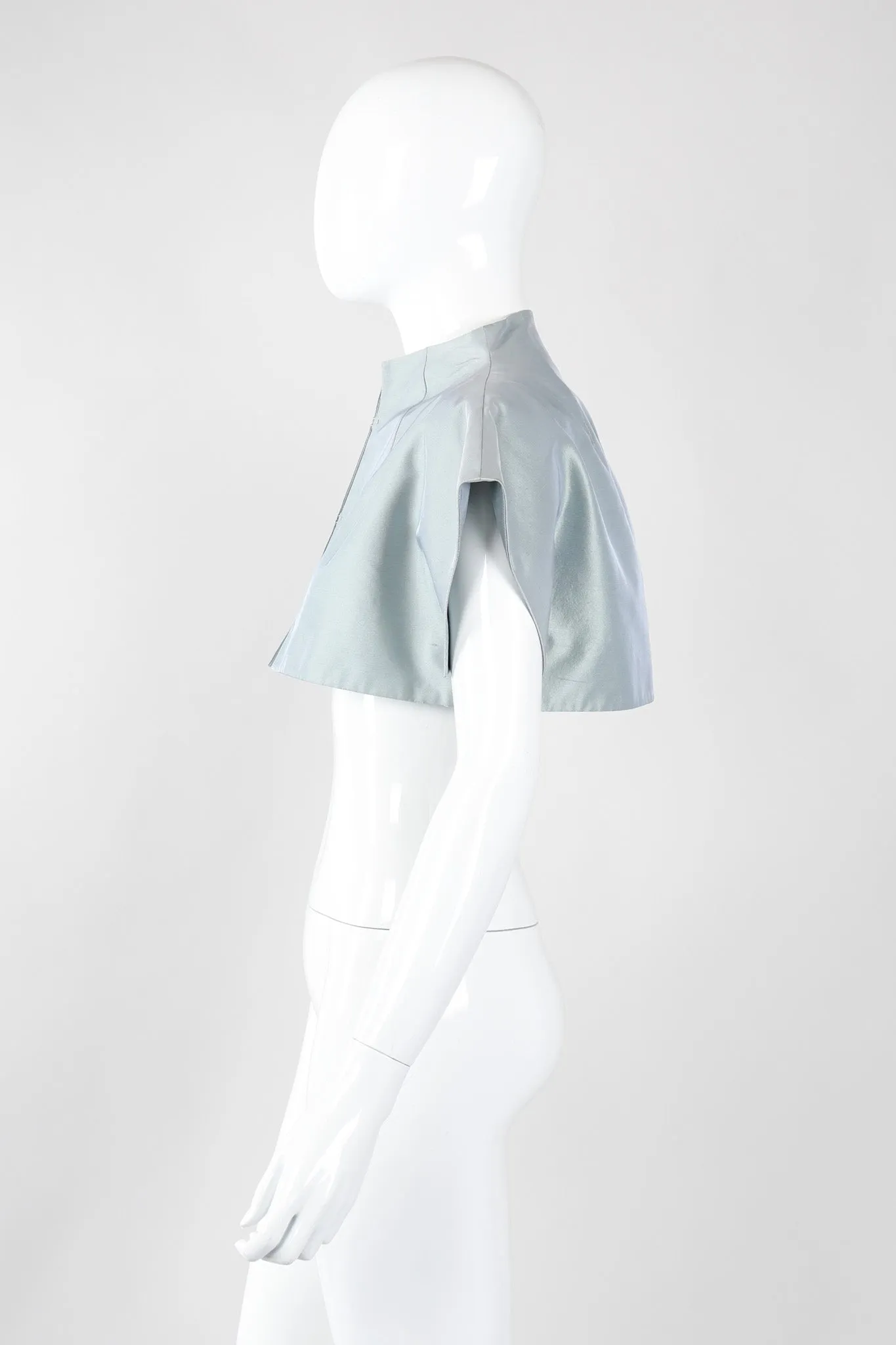 Mandarin Collar Crop Top