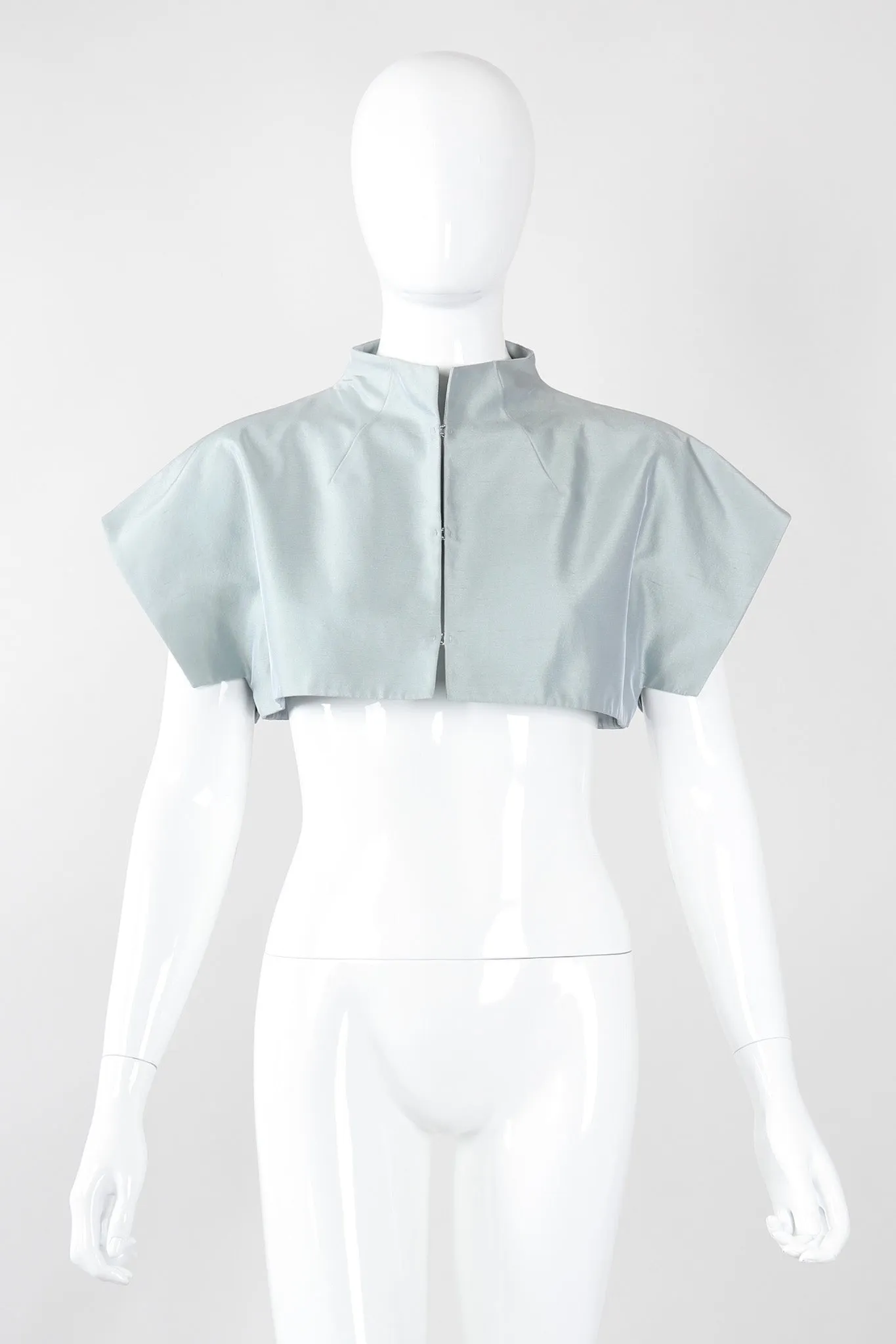 Mandarin Collar Crop Top