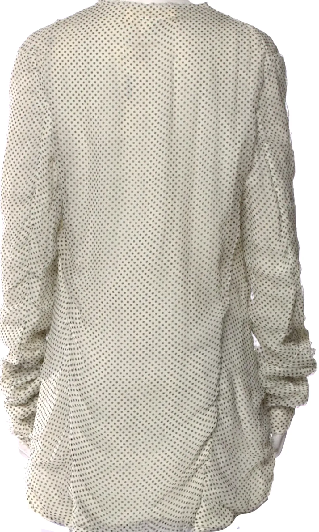 MARC LE BIHAN PARIS.  NEW. W/TAGS Silk V-Neck Long Sleeve Crop Top
