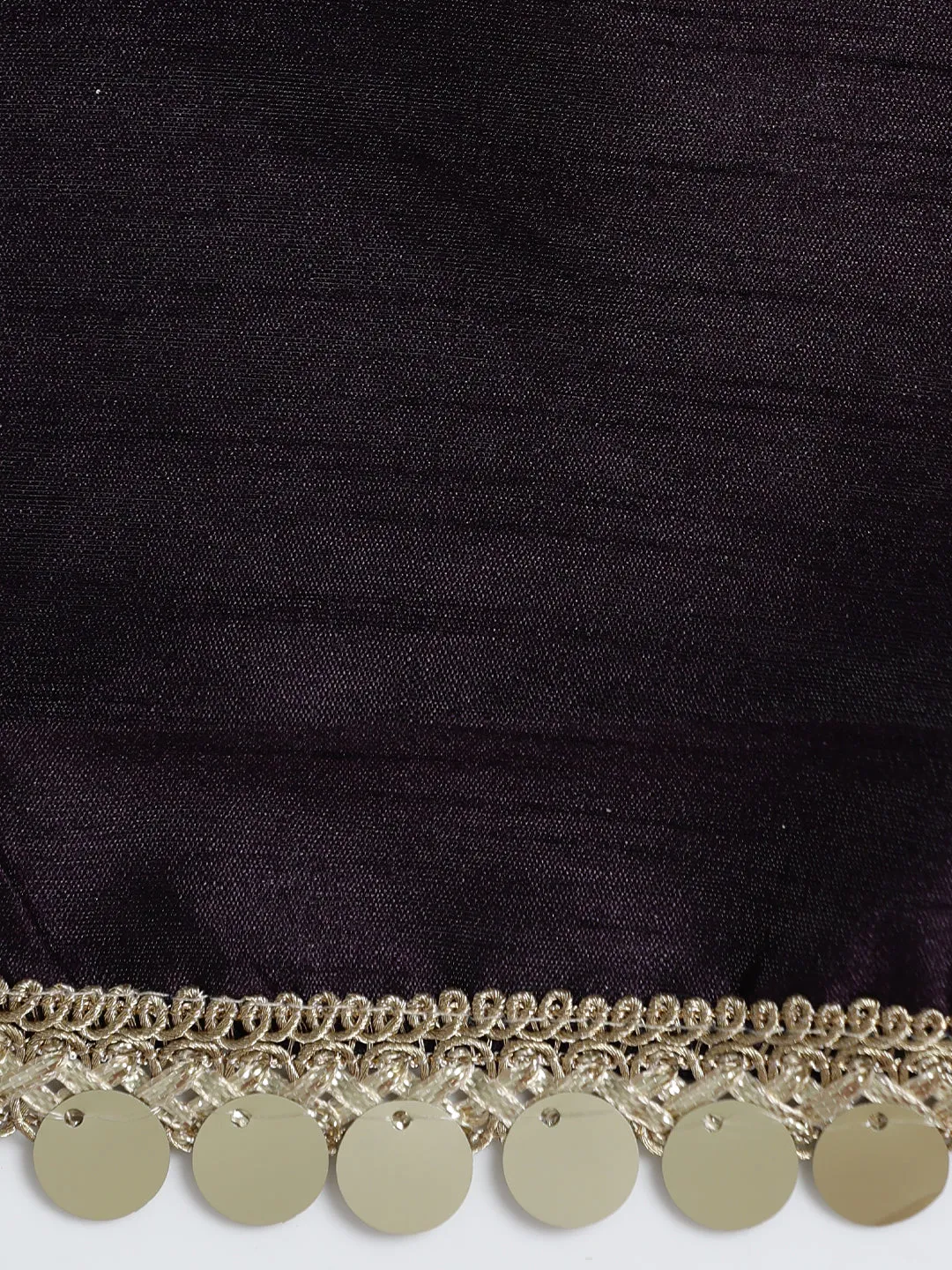 Maroon Embellished Satin Tie-Dye Saree