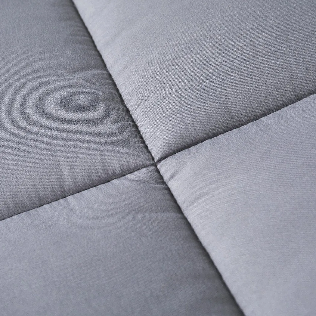 Mattress Topper Bamboo Fibre Luxury Pillowtop Mat Protector Cover King