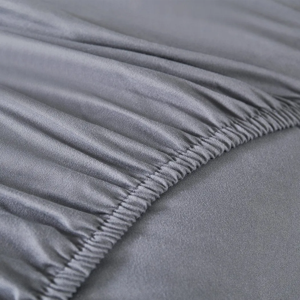 Mattress Topper Bamboo Fibre Luxury Pillowtop Mat Protector Cover King