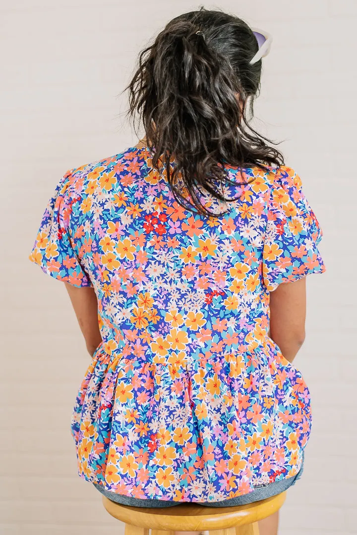 Meadow Whimsy Floral Top