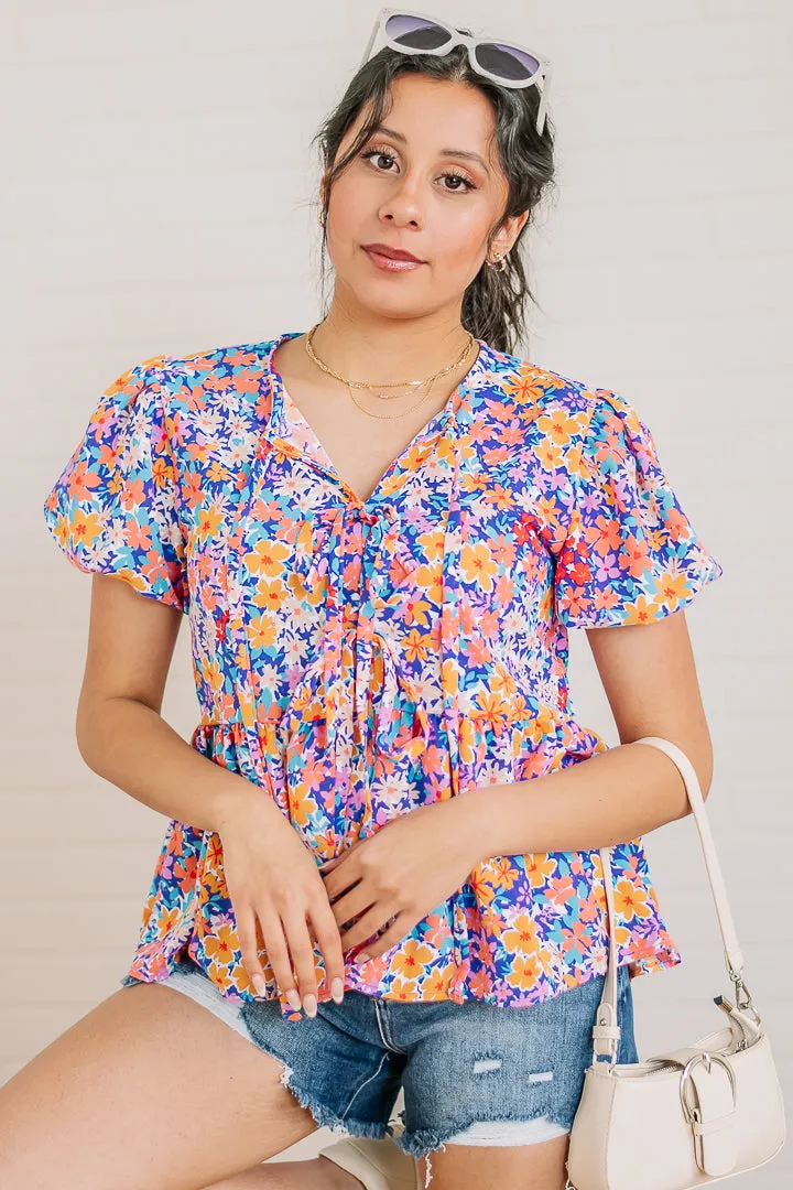 Meadow Whimsy Floral Top