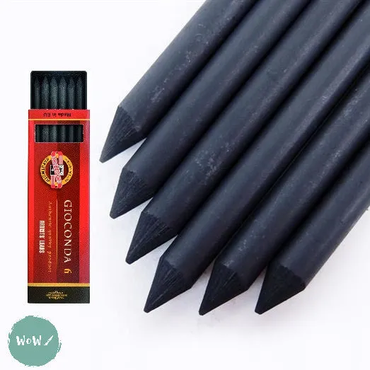 MECHANICAL CLUTCH PENCIL - 5.6mm - LEADS - Koh-i-noor Gioconda Artifical Charcoal Leads
