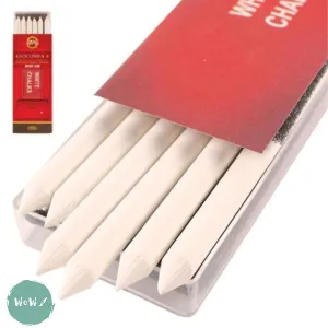 MECHANICAL CLUTCH PENCIL - 5.6mm - LEADS - Koh-i-noor Gioconda White Chalk Leads