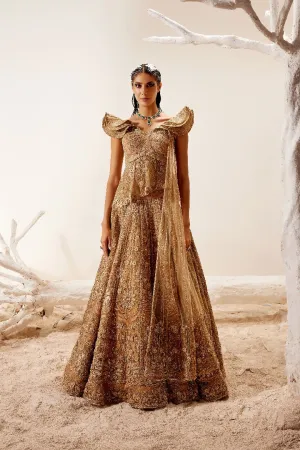 Metallic Floral Lehenga