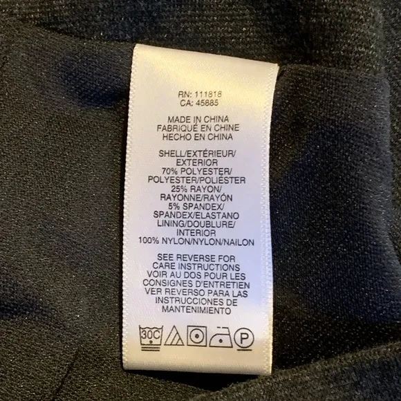 Michael Kors Charcoal Gray Pencil Skirt Size 8