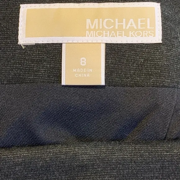 Michael Kors Charcoal Gray Pencil Skirt Size 8