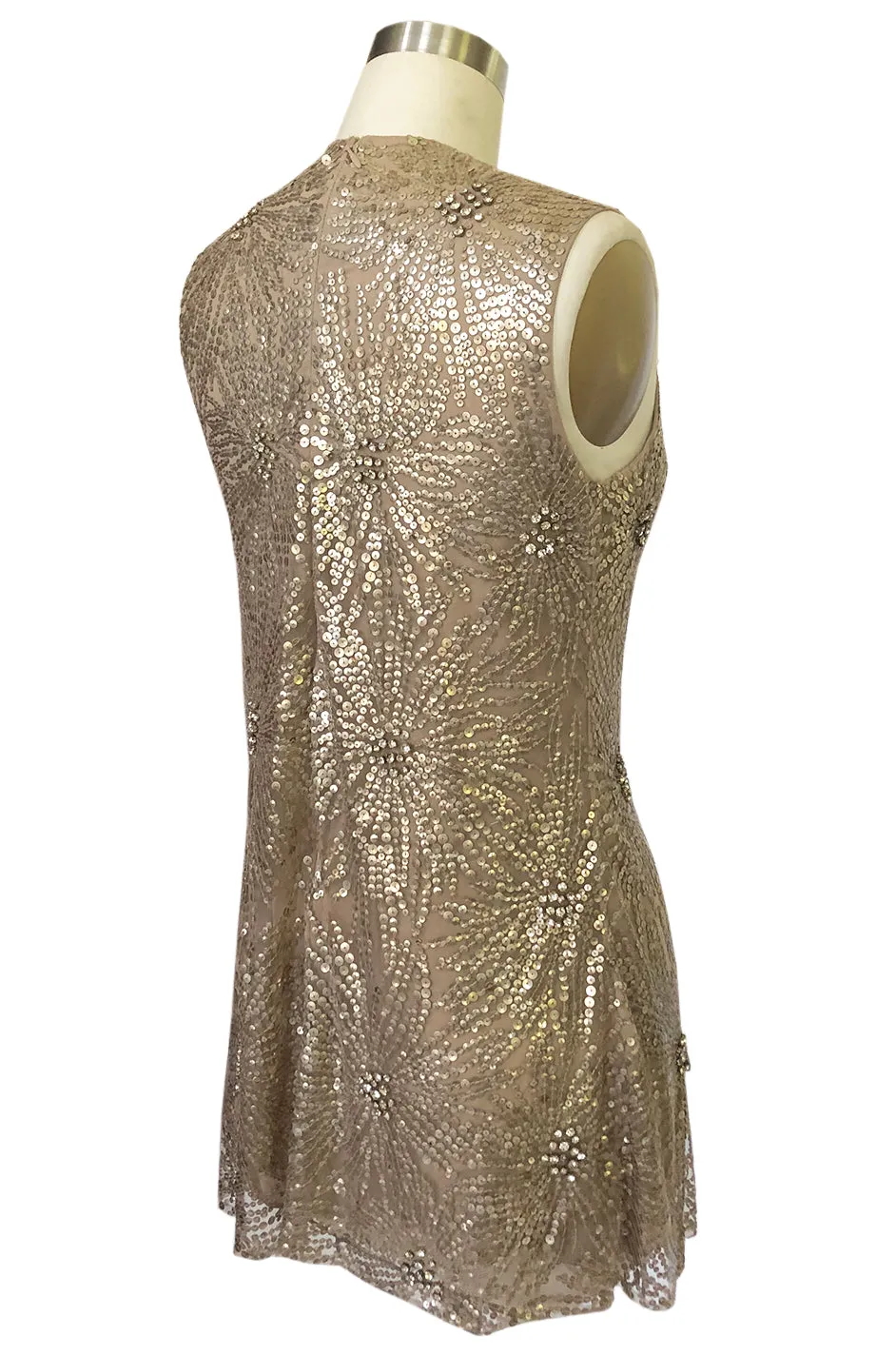 Mid- 2000s Naeem Khan Densely Sequin & Rhinestone Couture Top