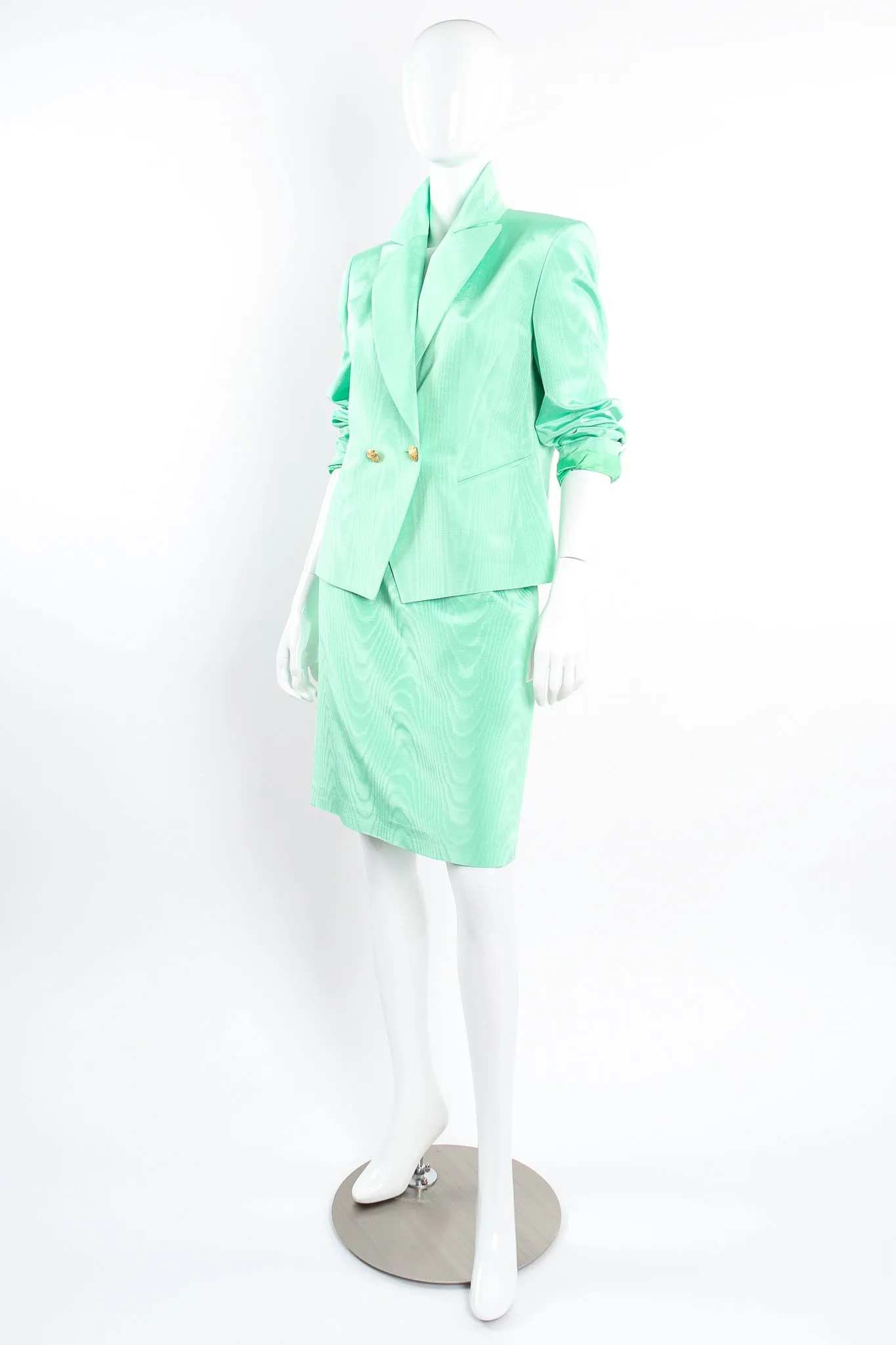 Moiré Jacket & Skirt Suit