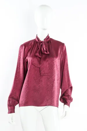 Moody Reptile Print Blouse