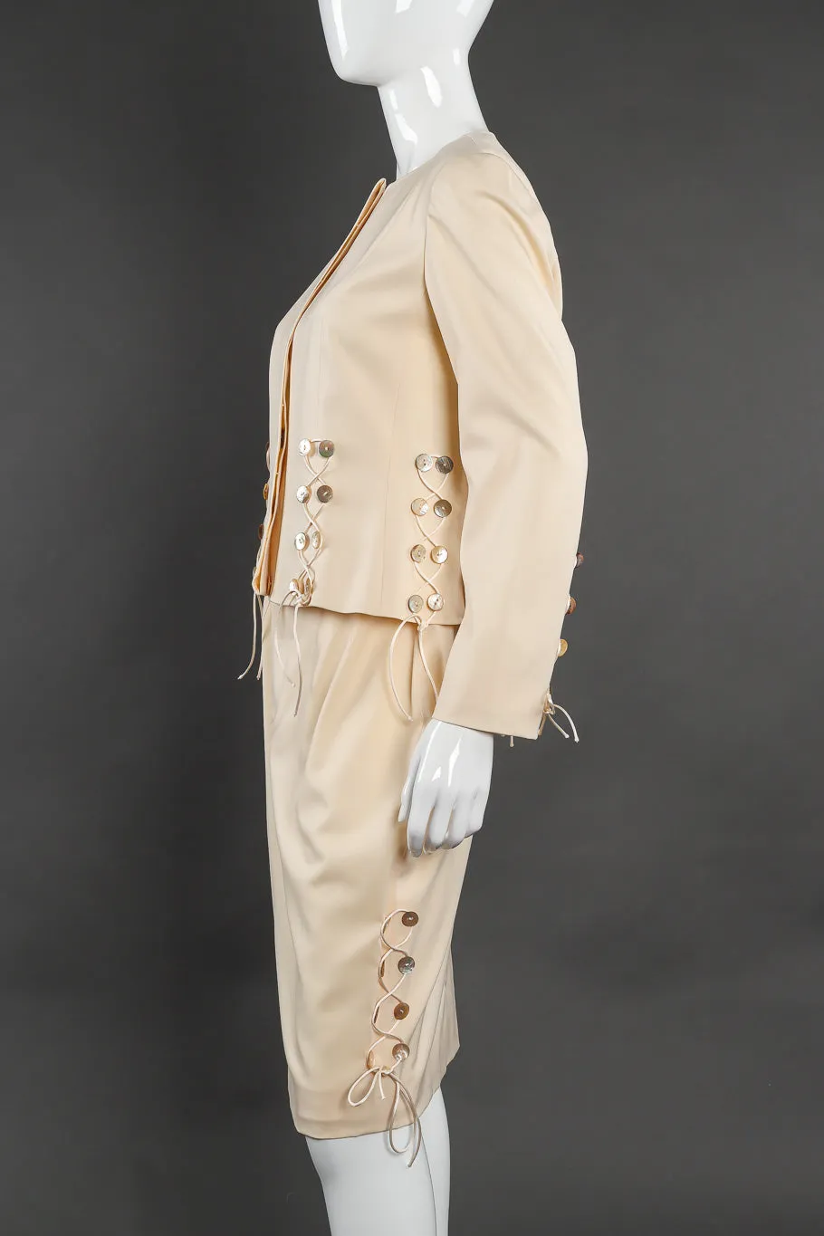 Mother of Pearl Jacket & Skirt Suit
