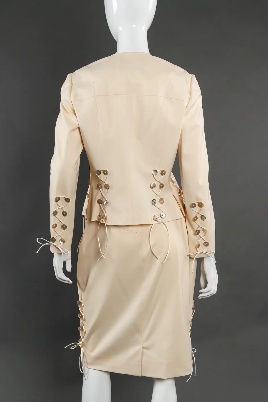 Mother of Pearl Jacket & Skirt Suit