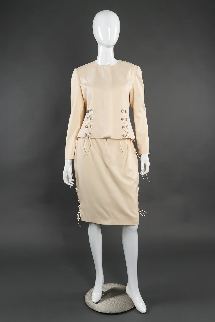 Mother of Pearl Jacket & Skirt Suit