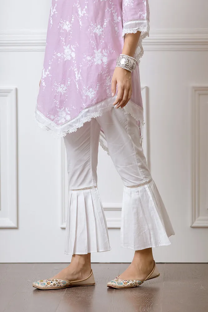 Mulmul Cotton Pleated Bellbottom