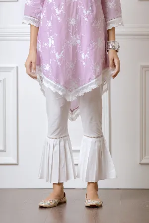 Mulmul Cotton Pleated Bellbottom
