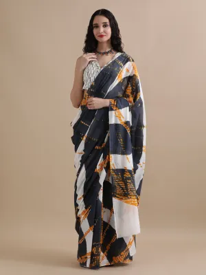 Mulmul Cotton Printed Saree