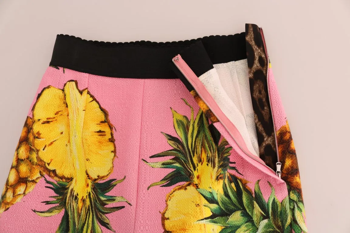 Multicolor Pineapple Stretch Slim Pants