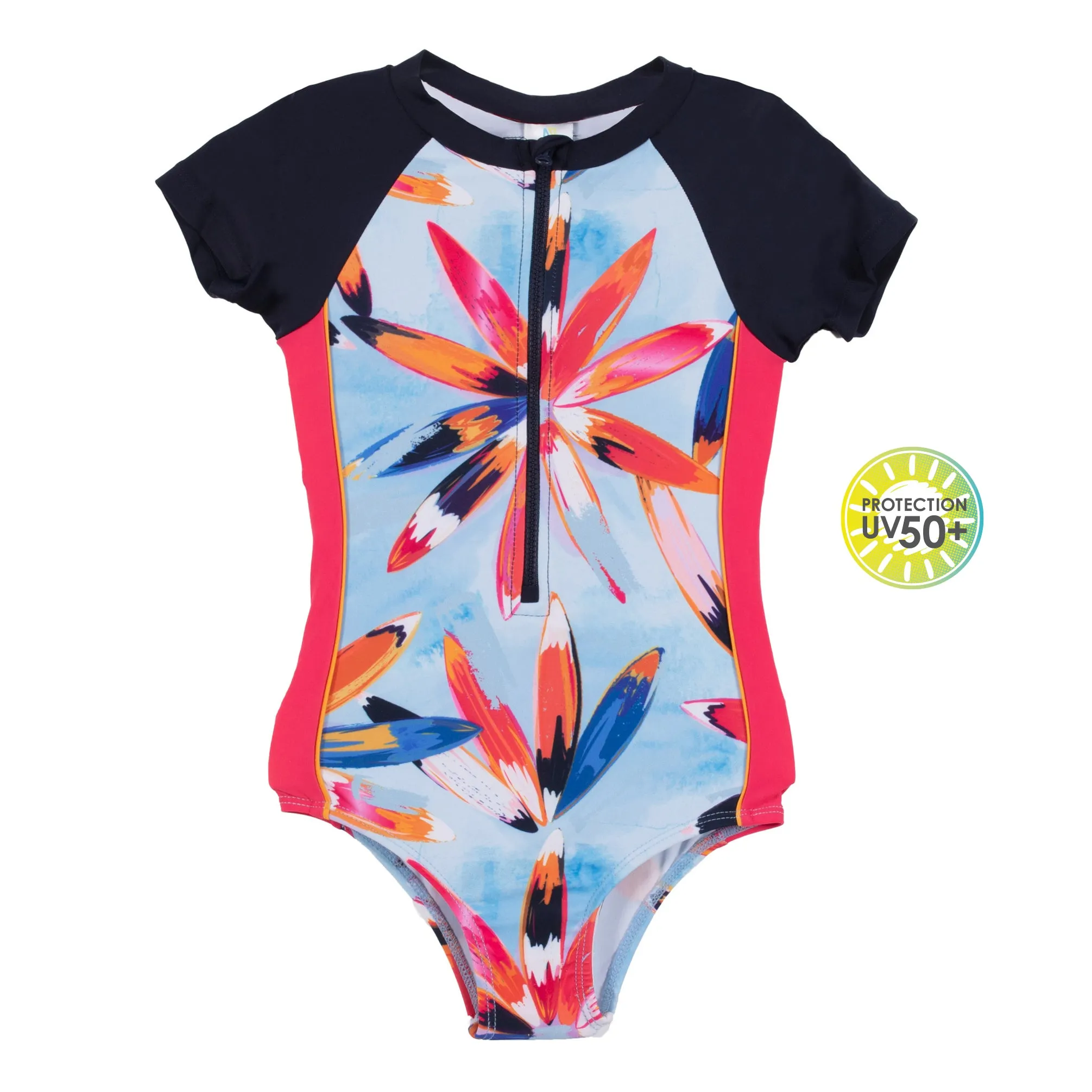 Nano Girls Tropical Rashguard Swimsuit