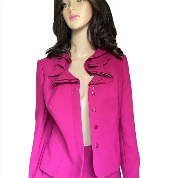 NEW Emily pink ruffle neck Victorian suit size 6