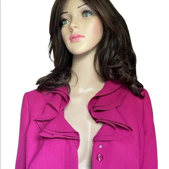 NEW Emily pink ruffle neck Victorian suit size 6