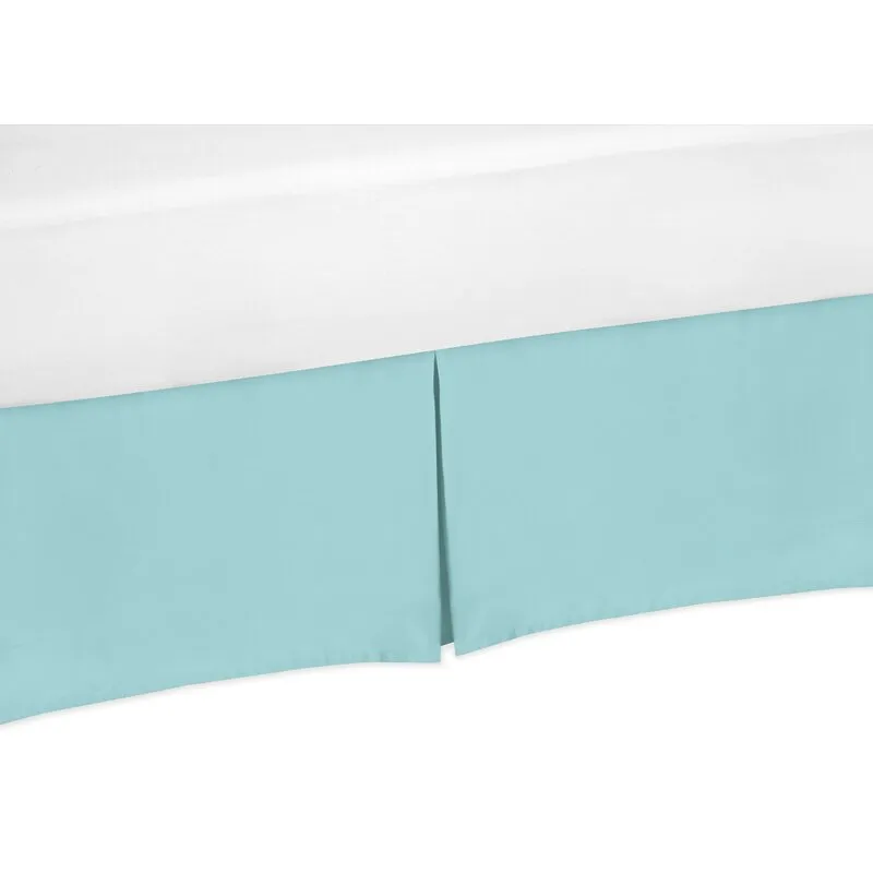 New in package! Sweet JoJo Designs Emma 14" Bed Skirt, Teal, Twin! Wayfair Item! Retails $112 