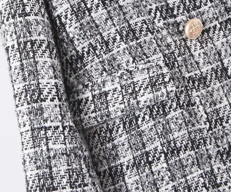 New Temperament Casual Plaid Suit (professional Suit Coat   Skirt)