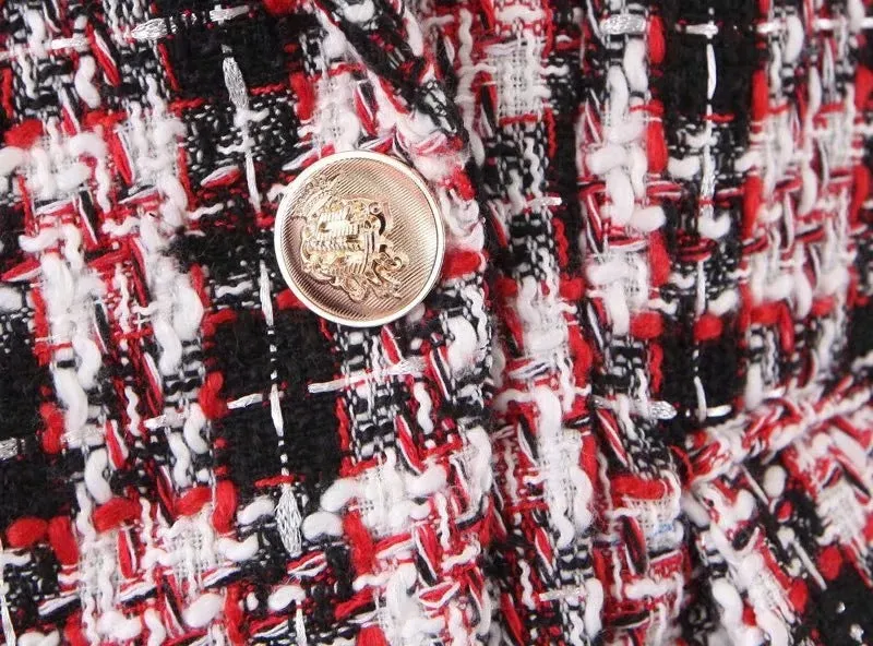 New Temperament Casual Plaid Suit (professional Suit Coat   Skirt)