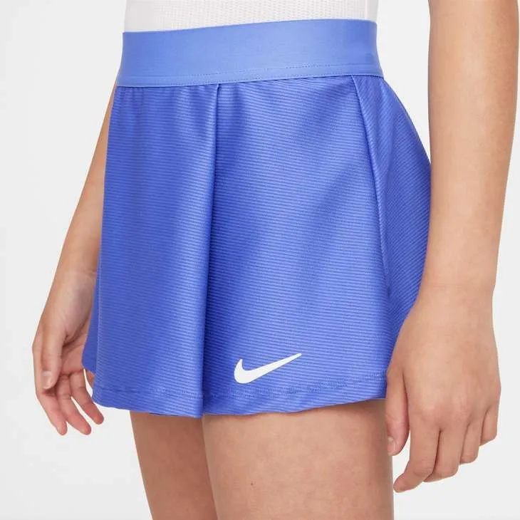 Nike Girl's Court Dri-Fit Victory Flouncy Skirt (Sapphire/White)