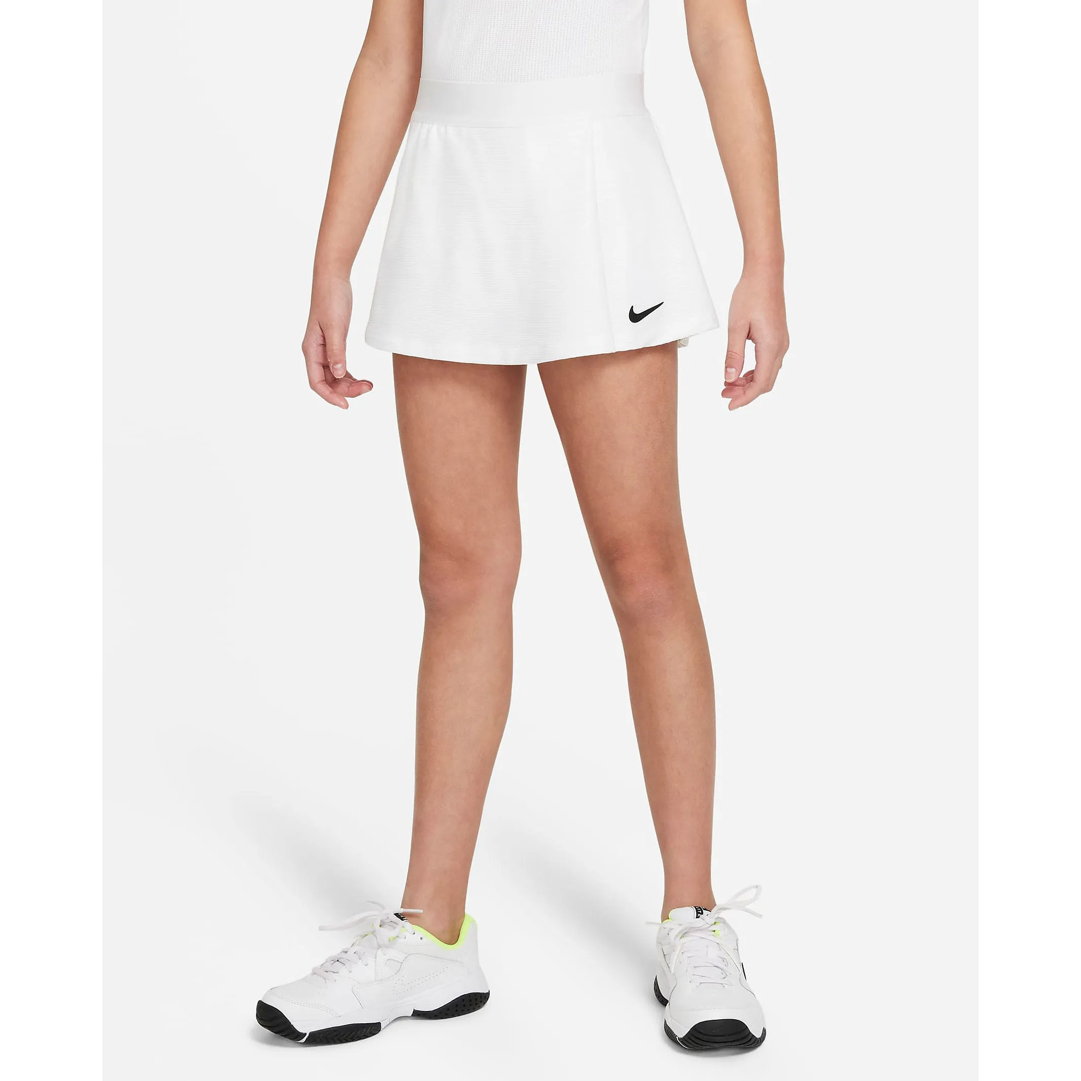 Nike Girls' Dri-FIT Victory Flouncy Skirt (White/Black)