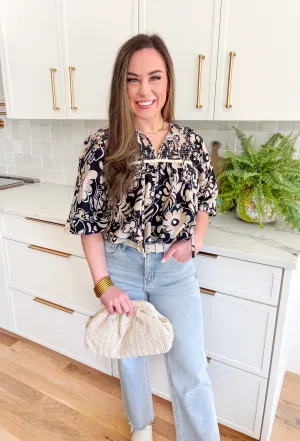 No Complaints Floral Blouse