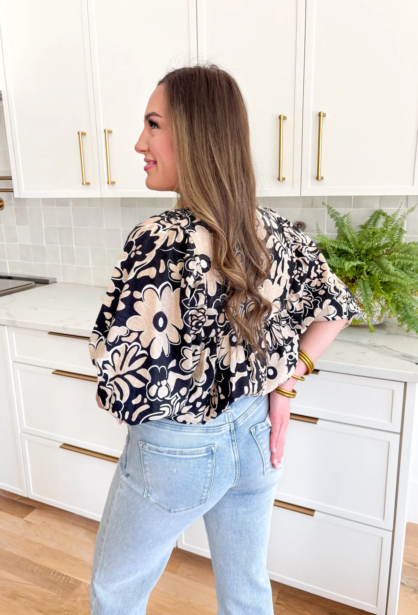No Complaints Floral Blouse