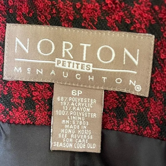 Norton McNaughton Vintage zippered Front skirt Suit