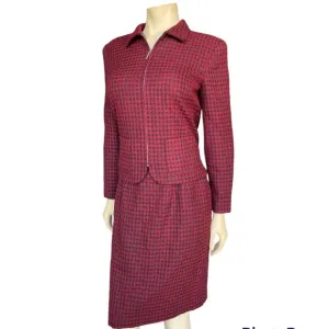 Norton McNaughton Vintage zippered Front skirt Suit