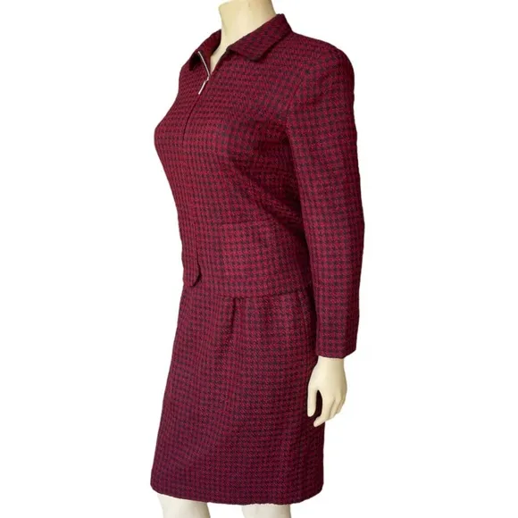 Norton McNaughton Vintage zippered Front skirt Suit
