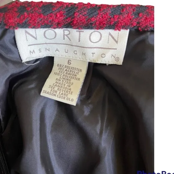 Norton McNaughton Vintage zippered Front skirt Suit
