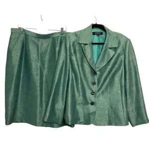 NWT KASPER Green Blazer and Skirt Set 18W
