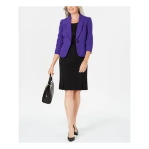 NWT LE SUIT Womens Black Lined Above The Knee Wear To Work Pencil Skirt 6