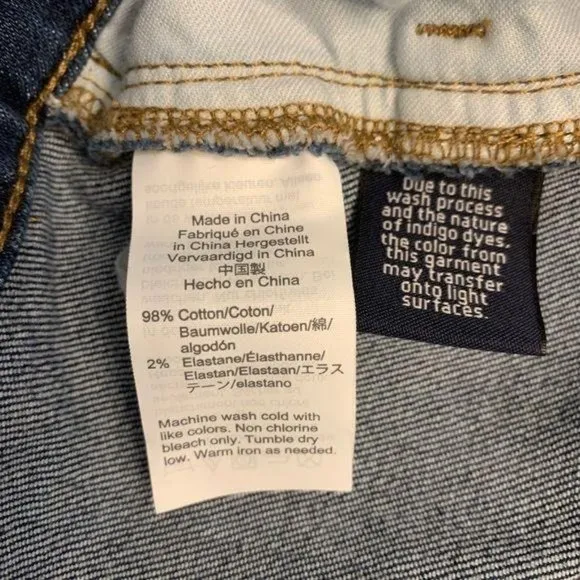 NWT Madewell Size 31 Denim Jean Button Front Straight Mini Skirt Pfeiffe…