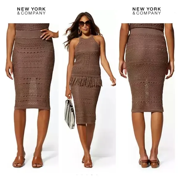 NY&amp;Co Pull-On Sweater Pencil Skirt