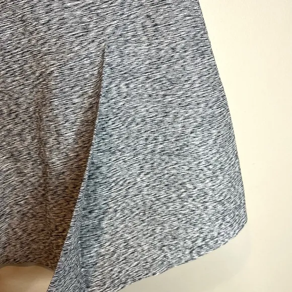 Odeeh Germany Black White Tweed Silk Cotton Blend Mini A Line Skirt Size 34