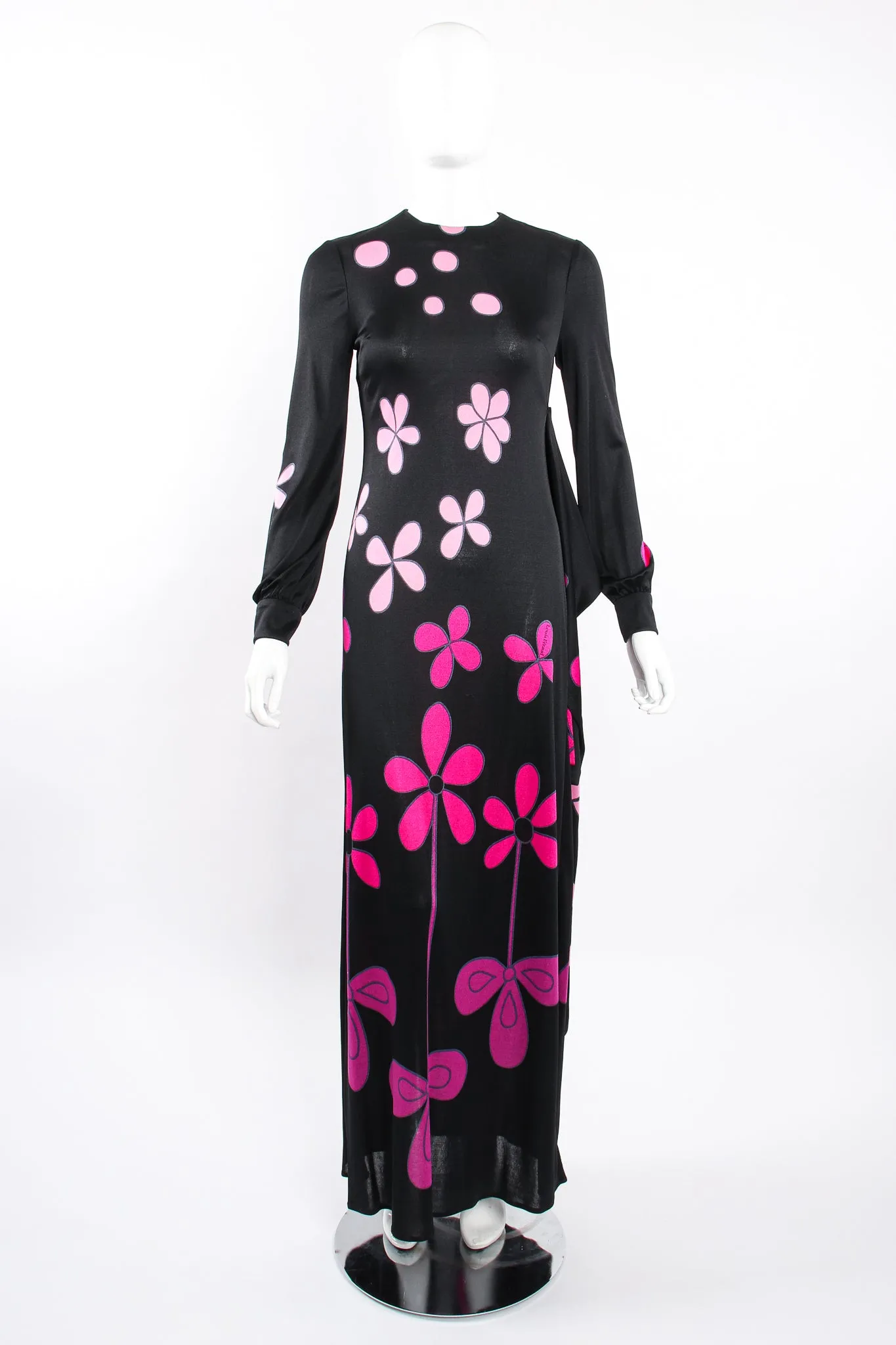 Ombré Blossom Jersey Dress